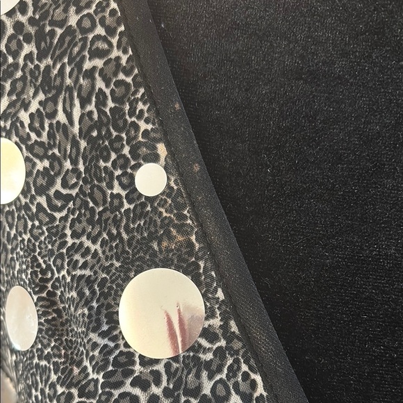 Joseph Ribkoff Mirrored Wrap Black and Silver Women's Top 0120 - Picture 9 of 10